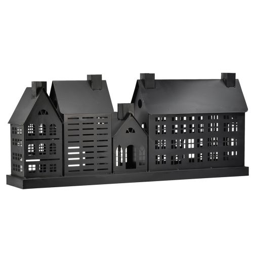 Floristik24 Farois antracite em metal 80x15x35 cm – elegante decoração de mesa