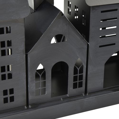 Floristik24 Farois antracite em metal 80x15x35 cm – elegante decoração de mesa