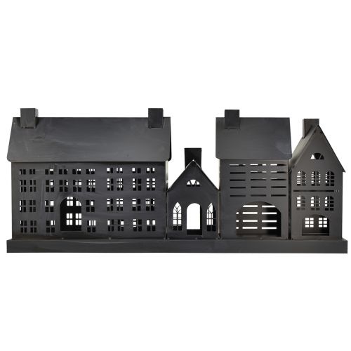 Floristik24 Farois antracite em metal 80x15x35 cm – elegante decoração de mesa