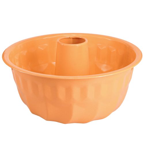 Floristik24 Forma decorativa de metal para bolo Bundt laranja Ø23cm A12cm