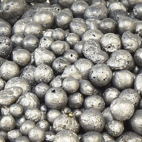 Itens Contas decorativas metálicas grânulos decorativos antracite redondos 4-8mm 1l