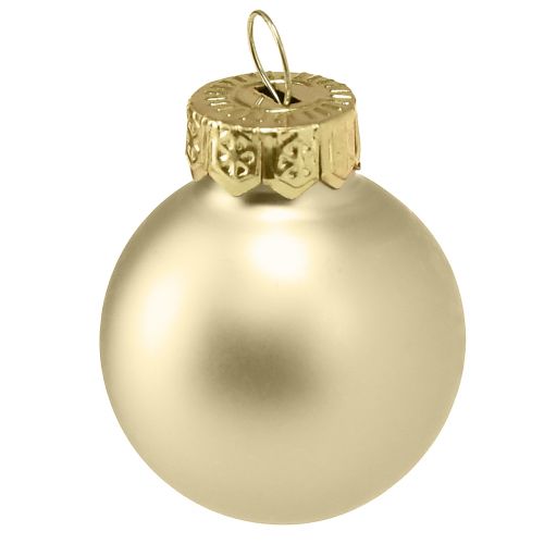 Itens Mini bolas de árvore de Natal bolas de vidro pérola Ø2,5cm 22 un