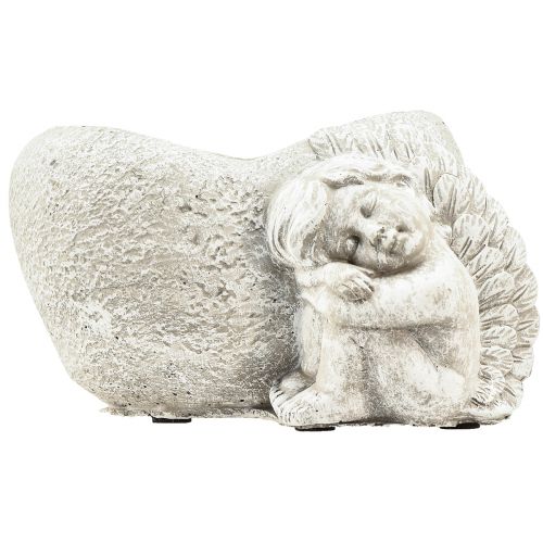 Itens Mini tigela para plantas túmulo anjo anjo cinza planta coração 16×12cm Alt.9,5cm