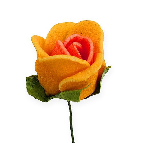 Itens Mini rosas de espuma Ø 1,5 cm amarelo 72 unidades