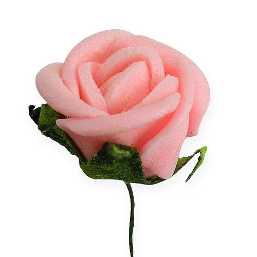 Itens Mini rosas de espuma Ø 2cm rosa 72 unidades