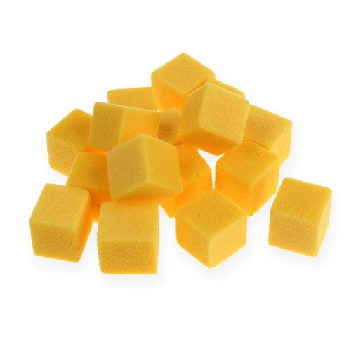 Floristik24 Mini-cubo de espuma úmida amarelo 300p