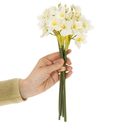 Itens Ramo de narciso para arranjos de casamento sazonais, lindo, 33 cm, 6 peças