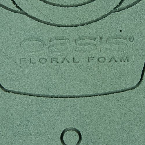 Itens Urso de pelúcia floral em espuma com suporte, 48,5 cm x 42 cm, 5 cm de altura, 1 peça