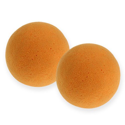 Bolas de espuma floral laranja 9 cm 4 unidades