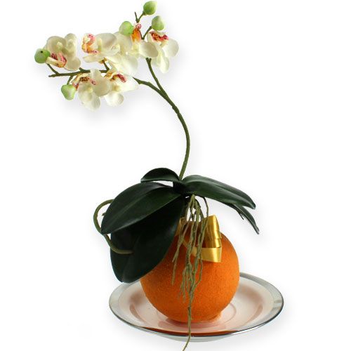 Itens Bolas de espuma floral laranja 9 cm 4 unidades