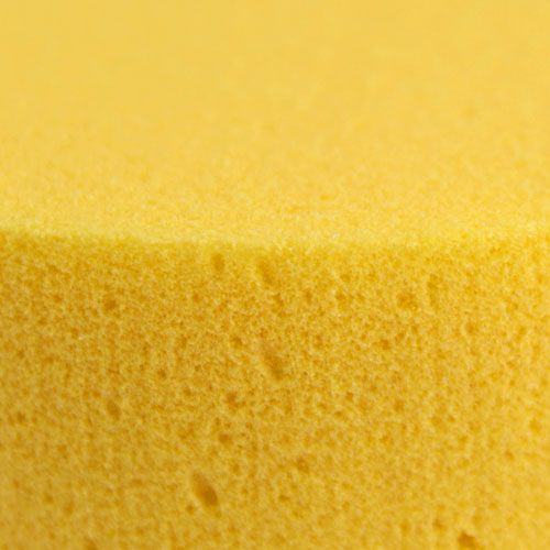 Floristik24 Dimensões do plugue cilindro Ø8cm amarelo 6 unidades
