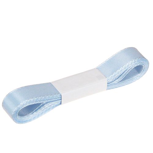 Itens Fita decorativa para presente, fita azul claro, fita azul com orla 15mm, 3m, 10 peças
