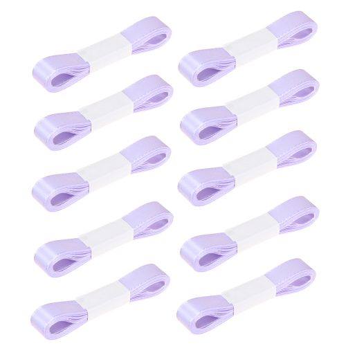 Itens Fita decorativa para presente, fita roxa, orla, 15mm, 3m, 10 unidades