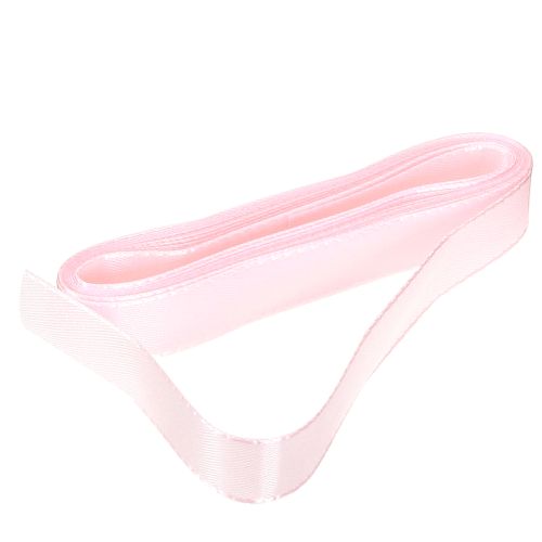 Floristik24 Fita decorativa para presente, fita rosa, orla, 15mm, 3m, 10 unidades