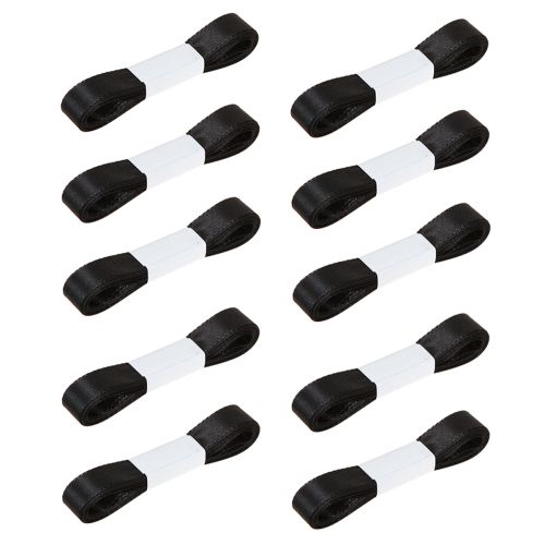 Itens Fita decorativa para presente, fita preta, orla 15mm 3m, 10 unidades