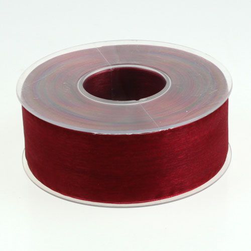 Itens Fita de organza bordalesa 40mm 50m