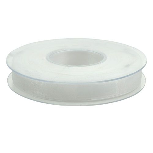 Itens Fita de organza fita de presente fita branca ourela 15mm 50m branco