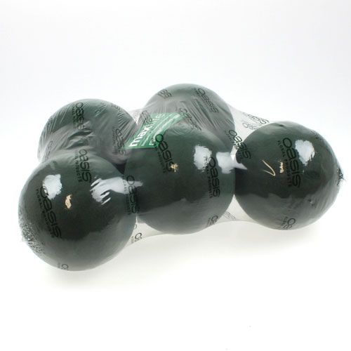 Itens Bola de espuma floral pequena verde Ø12cm 5 un