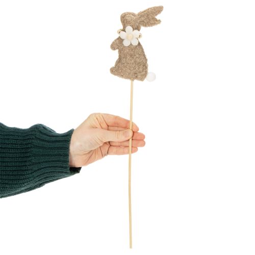 Itens Figura decorativa de coelho da Páscoa para decoração de primavera e enfeites sazonais, 42 cm, 8 peças