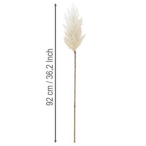 Itens Capim-dos-pampas branco, grama artificial seca, plantas artificiais