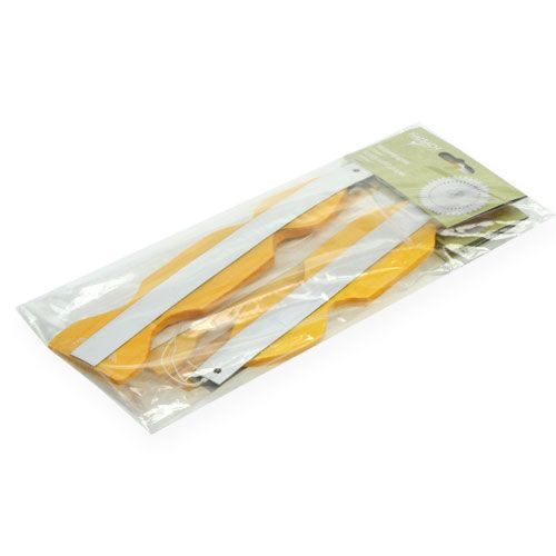 Floristik24 Papel de favo de mel de cabide de decoração de flores amarelo Ø40cm 4 unidades