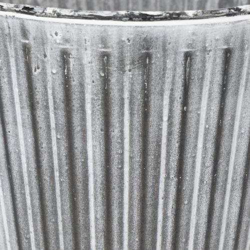 Itens Vaso de plantas, vaso decorativo com alças, vaso de metal para plantio Ø25,5cm