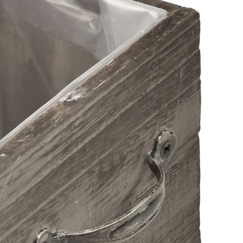 Itens Caixas para plantas em formato de gaveta - marrom acinzentado, vários tamanhos - armazenamento versátil e decorativo - conjunto de 2