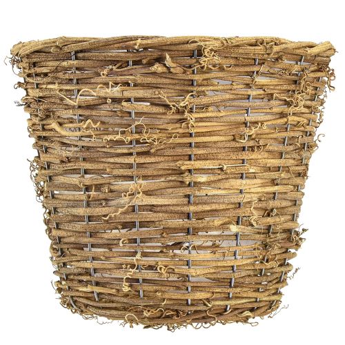 Itens Cesta para plantas vaso plantador videira natural Ø25cm Alt.22,5cm