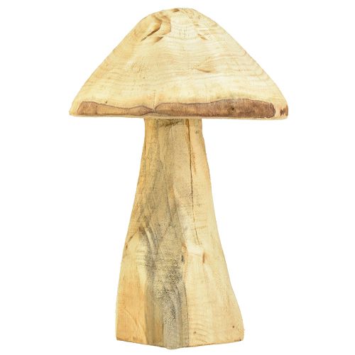 Floristik24 Cogumelo decorativo natural feito de madeira de olmo cogumelo de madeira 27cm