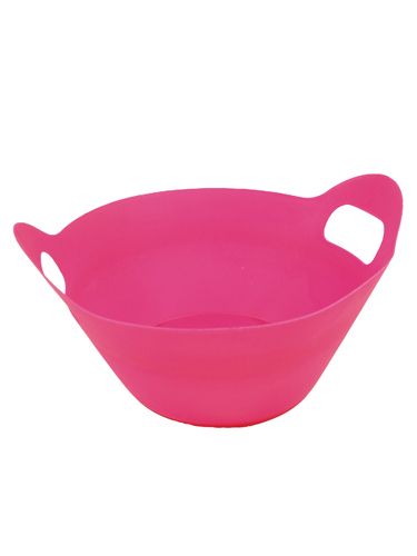 Floristik24 Taças de plástico com alças de Ø27cm 8pcs. cor de rosa