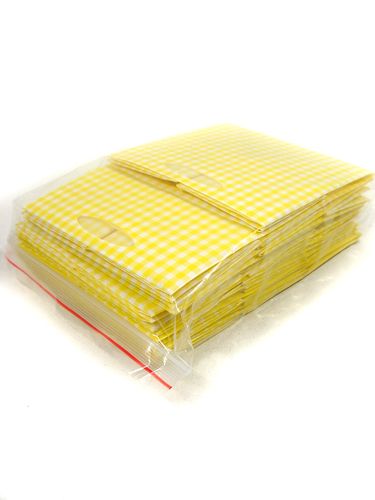 Floristik24 Saco de plástico 12x12cm 12pcs. amarelo