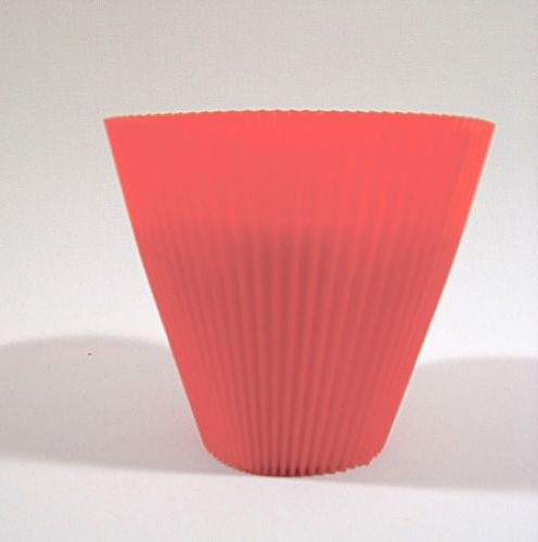 Floristik24 Punhos plissados salmão 8,5cm (100uds.)