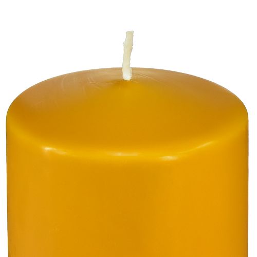 Floristik24 Vela pilar PURE amarelo mel Velas Wenzel 130/70mm