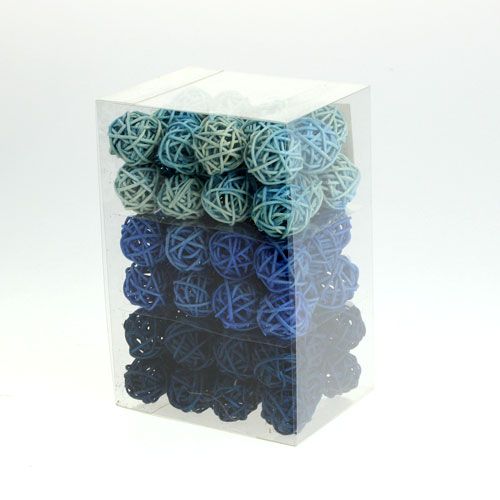 Floristik24 Bola de vime mistura de cores Ø2cm - 2,5cm 72 un