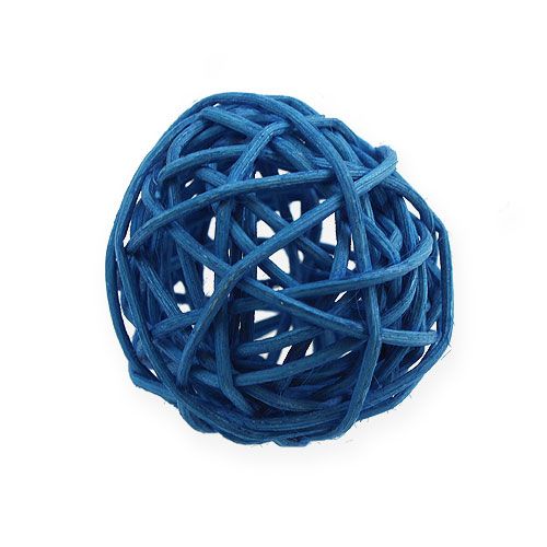 Floristik24 Bola de rattan azul claro, azul, azul escuro 30pcs.
