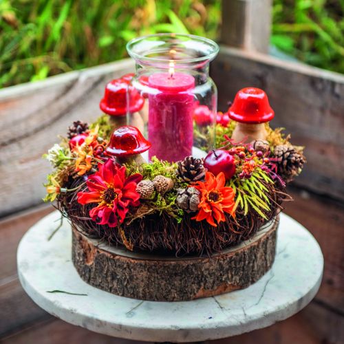 Floristik24 Grinalda de videira marrom escuro Grinalda decorativa natural feita de videiras Ø25cm