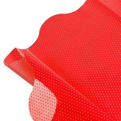 Floristik24 Punhos Rondella Ø40cm vermelho 50pcs