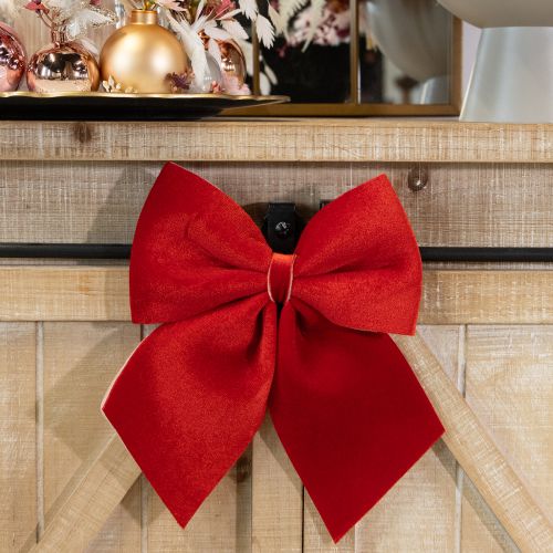 Itens Laço de presente de veludo vermelho 20×25cm vermelho claro 2 unidades