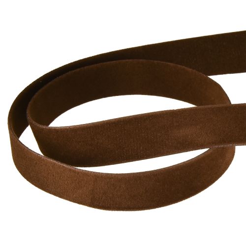 Itens Fita de veludo marrom fita decorativa 15mm 7m