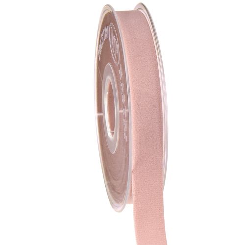 Floristik24 Fita de veludo rosa para joias, fita para presente, 15 mm, 7 m