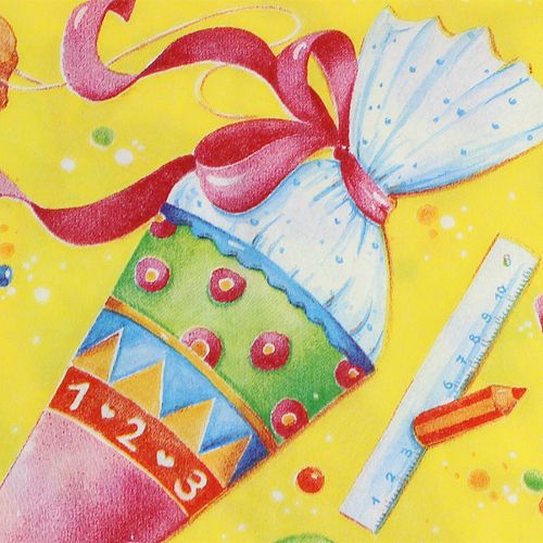 Floristik24 Guardanapos para o início das aulas 33x33cm