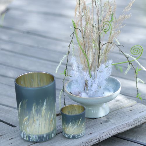 Itens Tigela com pedestal para decoração de mesa festiva, 17 cm