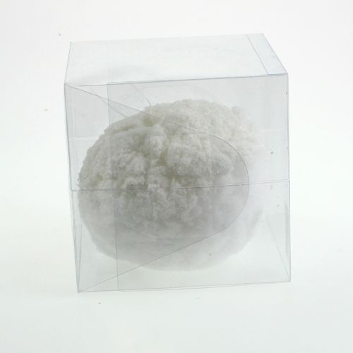 Floristik24 Bola de neve com glitter, branco Ø20cm