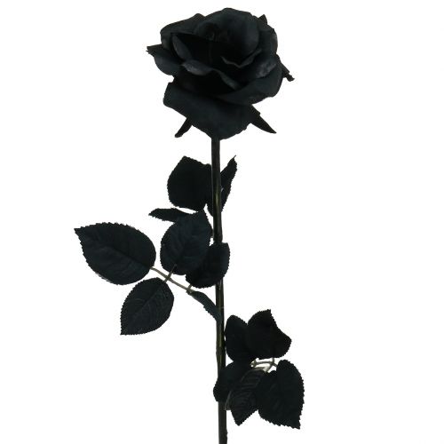 Itens Flor de Seda Rosa Preta 63cm