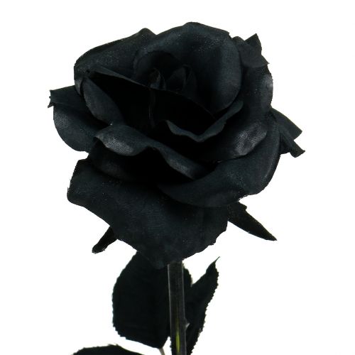 Itens Flor de Seda Rosa Preta 63cm
