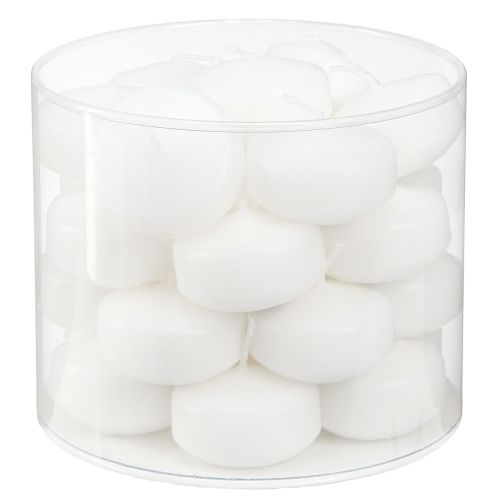 Itens Velas Flutuantes Brancas 4,5cm 28 pcs