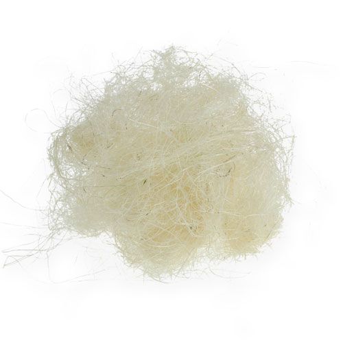 Floristik24 Sisal branqueado, enchimento de fibra, produto natural 300g