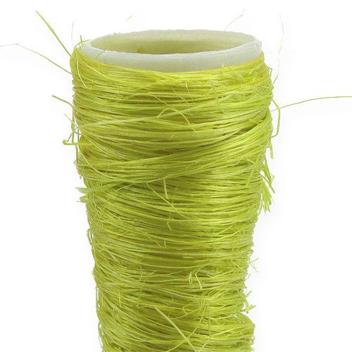 Floristik24 Funil de sisal verde claro Ø3cm C30cm 12pcs
