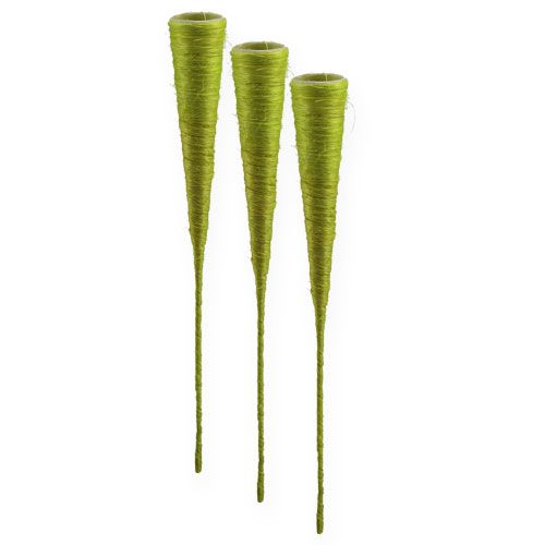 Floristik24 Saco de sisal verde claro Ø4,5 cm C 60 cm 5 unidades