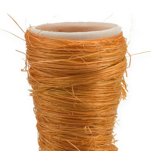 Floristik24 Vaso de sisal laranja Ø3cm C30cm 12pcs